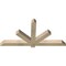 Ekena Millwork Kennewick Rough Sawn Timber Gable Bracket, Douglas Fir, 60"W x 30"H x 4"D x 4"F, 12/12 Pitch GBW060X30X0404KEN00RDF - alternate 5